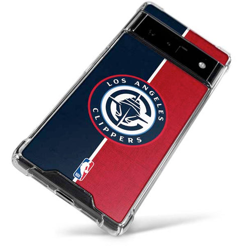 NBA LA Clippers Canvas Google Pixel 6 Clear Case